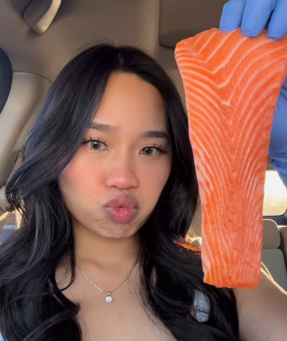 Fresh salmon at H Mart